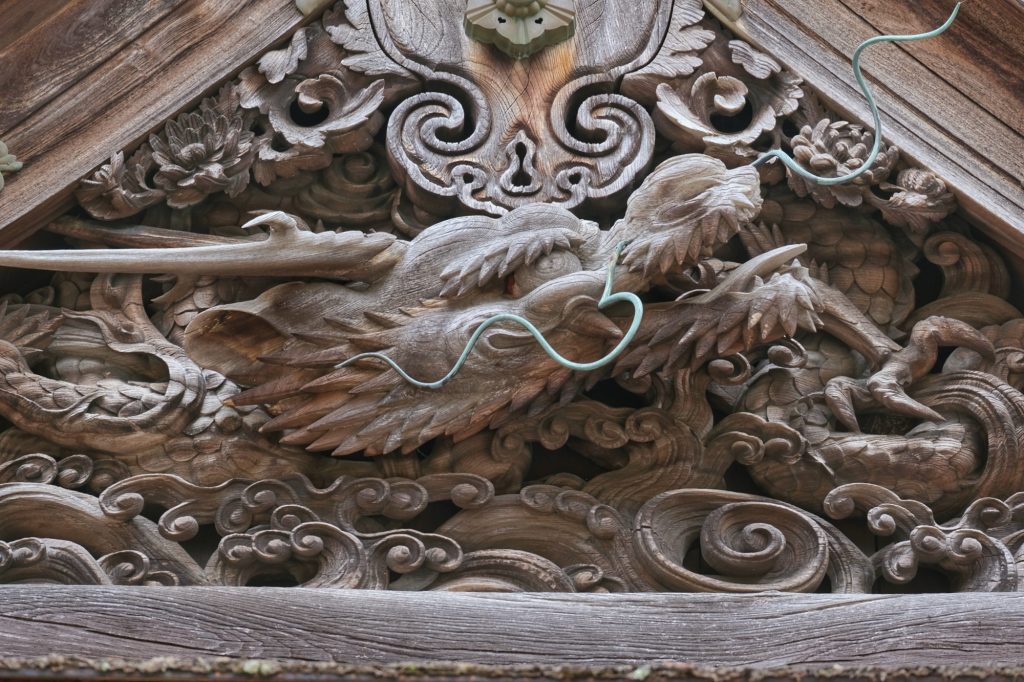 Un dragon dans un temple du Koyasan