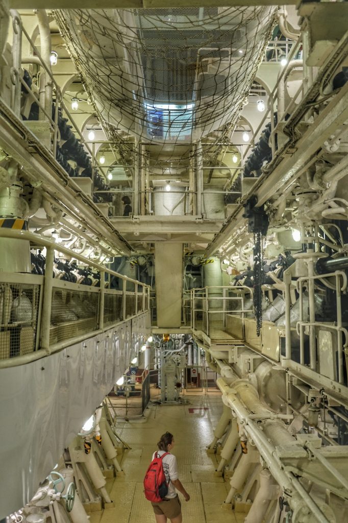 La salle des machines du Hikawa Maru
