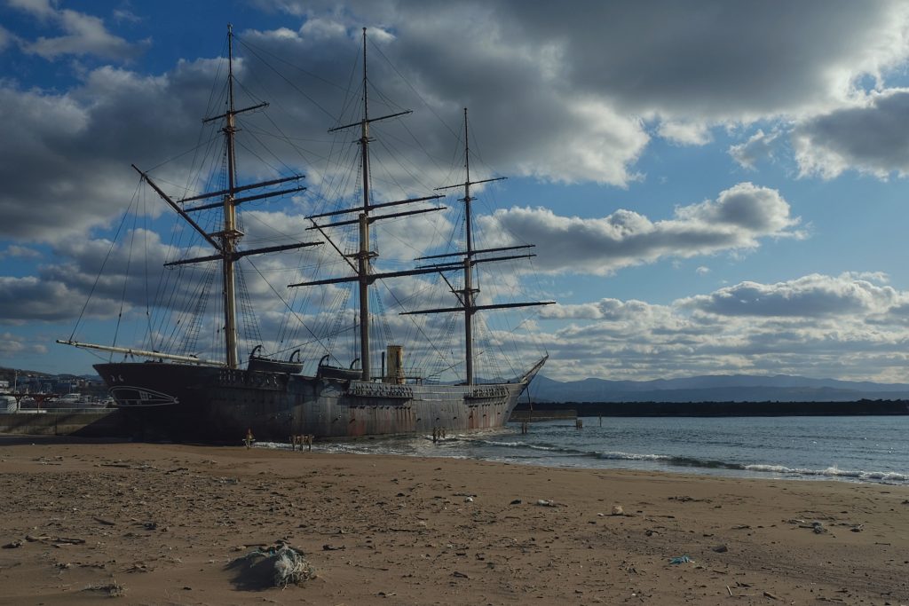 Le navire Kaiyu Maru à Esashi