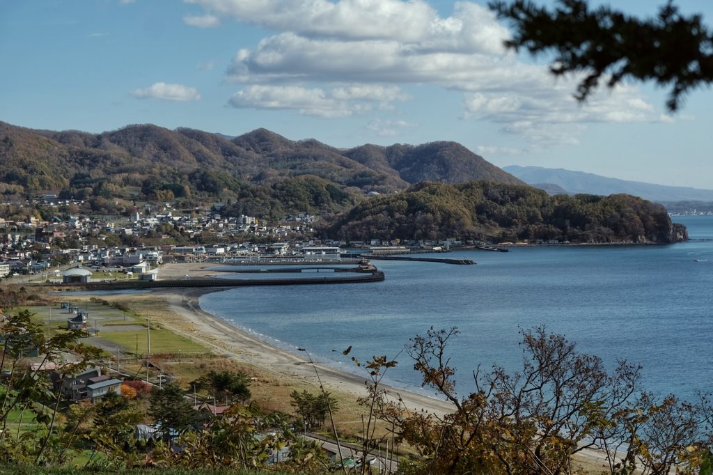 Un village en bord de mer entre Sapporo et Hakodate