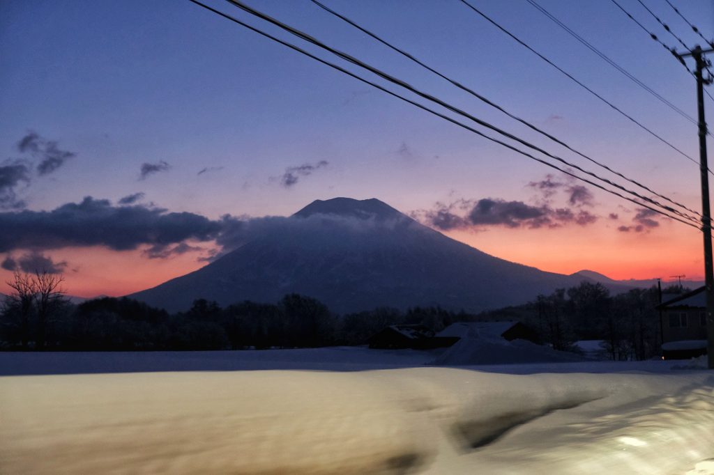 Début de la journée sur le mont Yotei