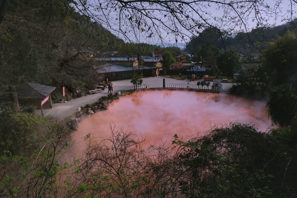 L'enfer du bassin sanglant à Beppu