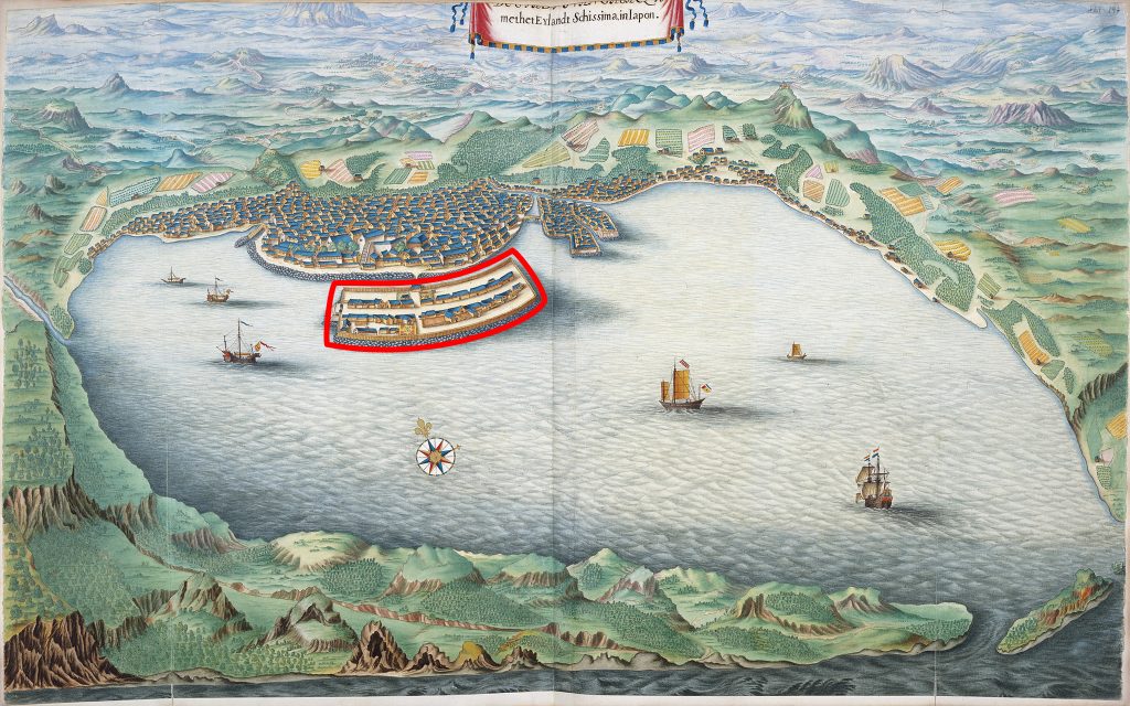L'île de Dejima avant l'ouverture du Japon
