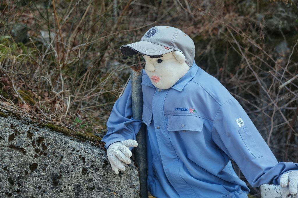 Un épouvantail du village de Nagoro dans la vallée de l'Iya