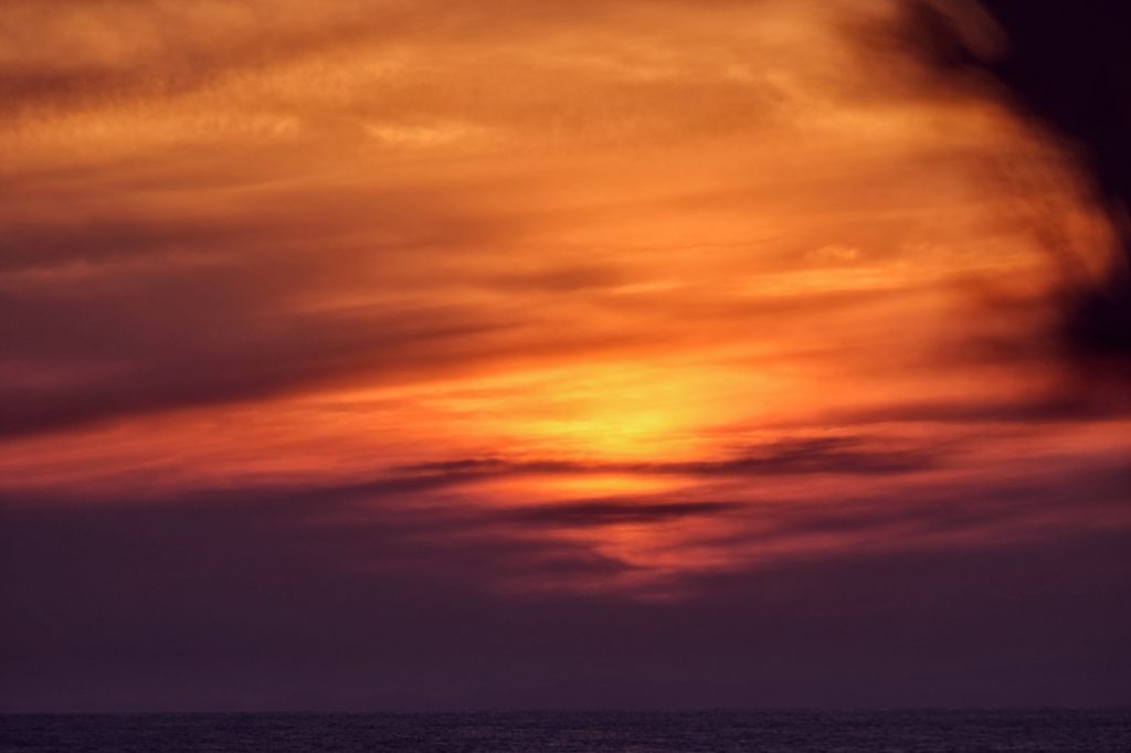 Couleurs de fin de journée près du cap Muroto