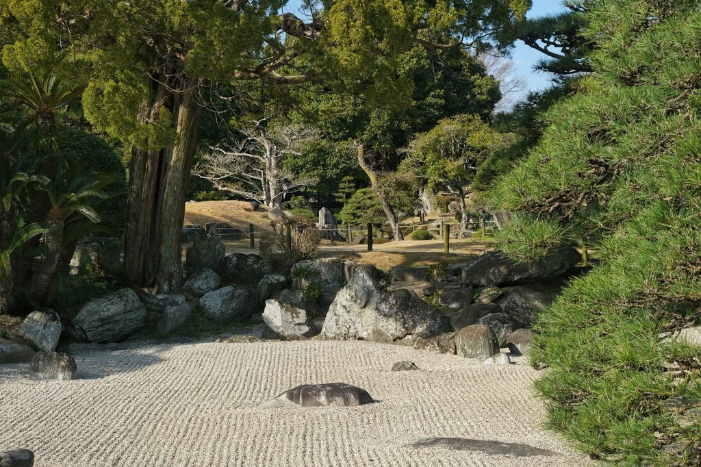 Sérénité dans le jardin Omote Goten de Tokushima