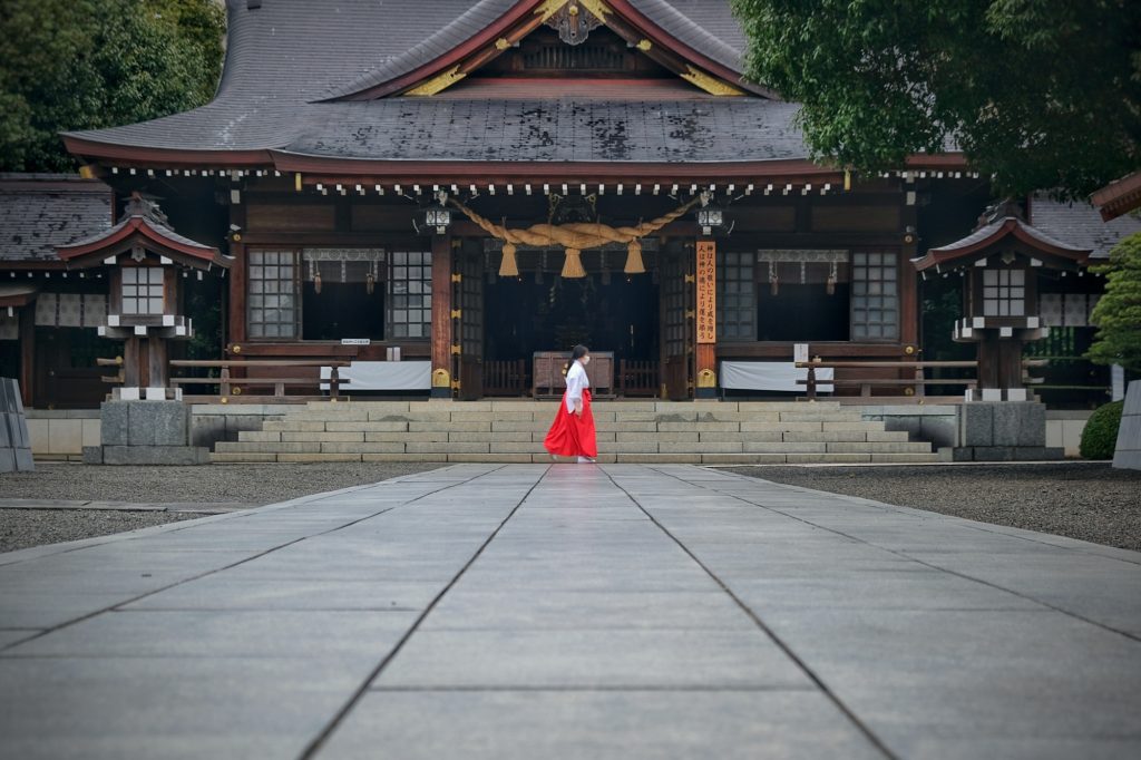 Le temple Izumi dans le parc Suizenji de Kumamoto