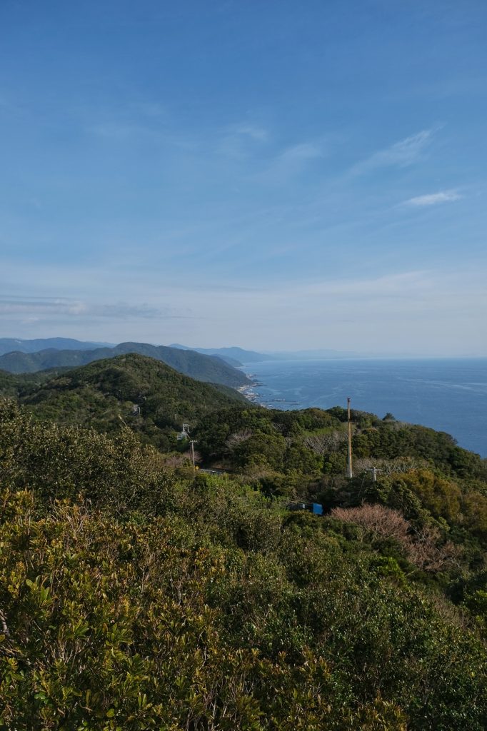 Vue du littoral du cap Muroto