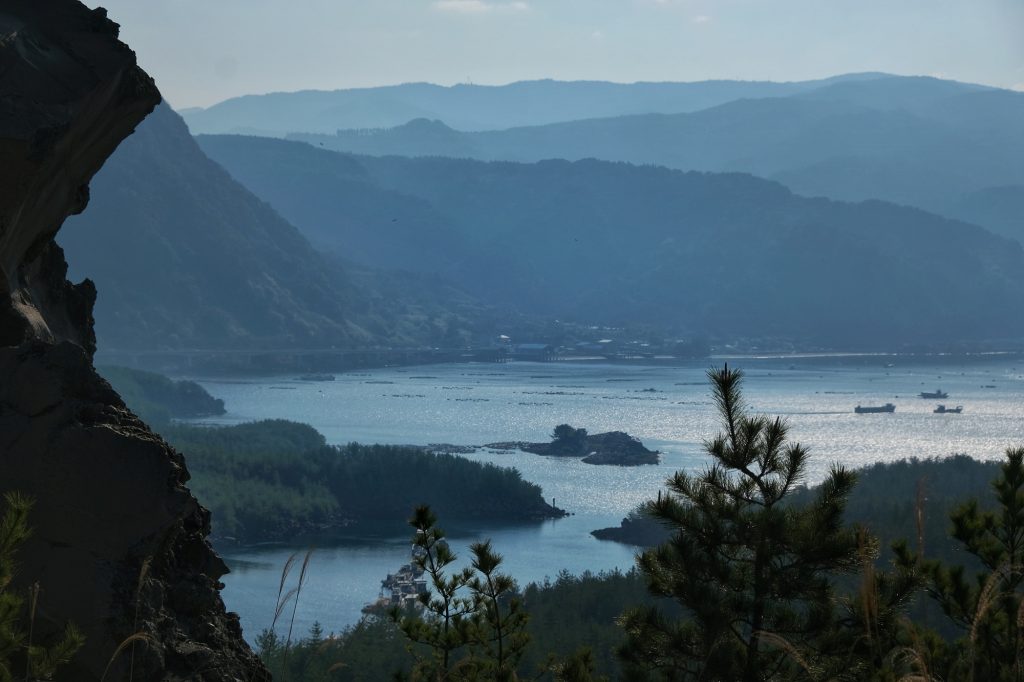 Vue de la baie de Kagoshima depuis le Sakurajima