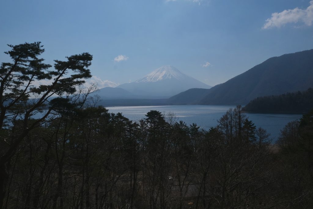 Vue du mont Fuji et du lac Mototsu