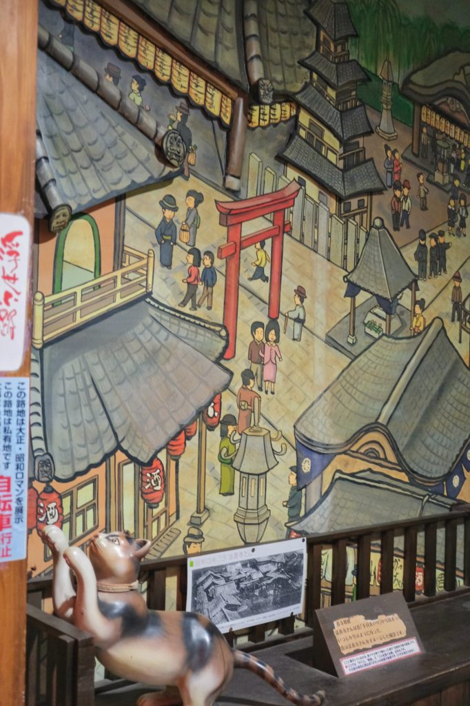 Des belles décorations dans une ruelle proche de Dotonbori à Osaka