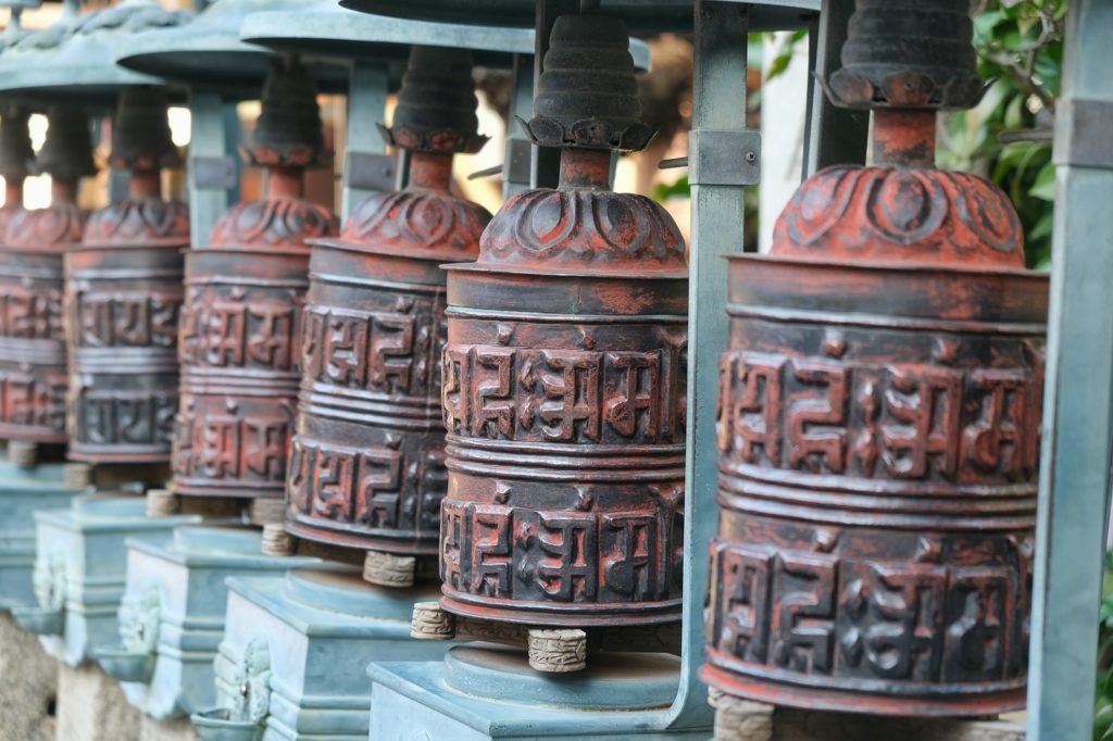 Au temple Horaku-ji d'Osaka