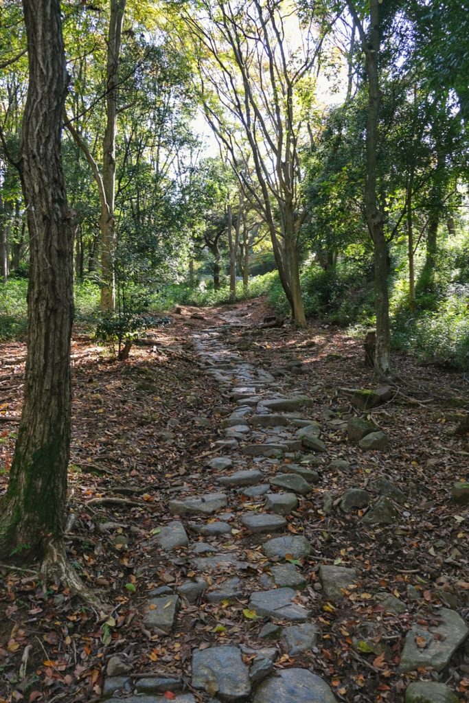 Une randonnée tout en pavé pour monter le mont Ikoma