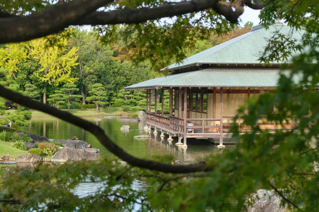 La maison de thé du jardin japonais Daisen à Sakai